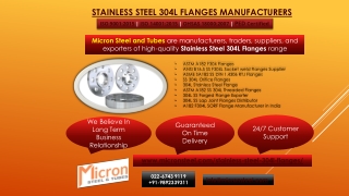 stainless steel 304l flanges manufacturers