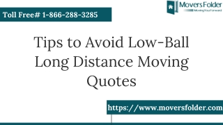 How to Avoid Broker’s Low-Ball Long Distance Moving Quotes