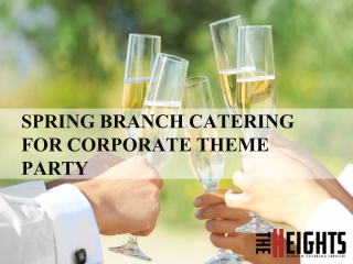 Spring Branch Catering for Corporate Theme Party