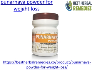 Punarnava powder for weight loss in India