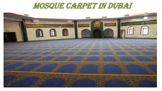 Mosque Carpet In Dubai