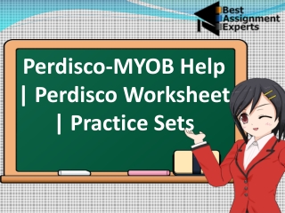 Perdisco-MYOB Help | Perdisco Worksheet | Practice Sets