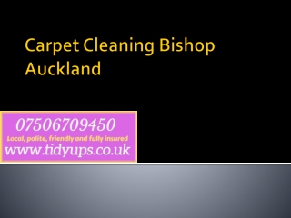 Carpet Cleaning Bishop Auckland