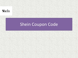 Shein Coupon Code