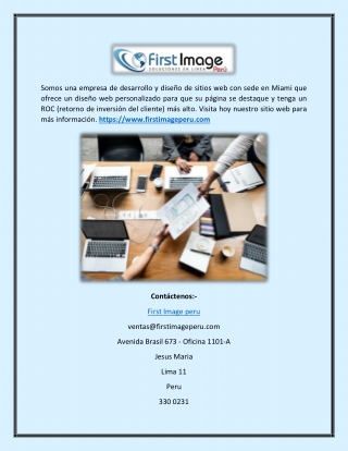 Firstimageperu.com - Empresa de Desarrollo y Diseño web