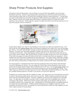 MDF Copiers and MFD Equipment - Which One is Right For You