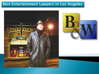 Best Entertainment lawyers in los angeles