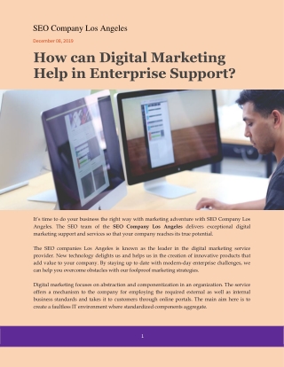 How can Digital Marketing Help in Enterprise Support?