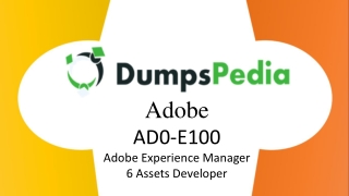 AD0-E100 Dumps Questions Answers