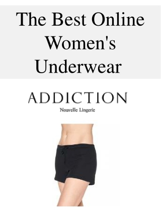 The Best Online Women's Underwear