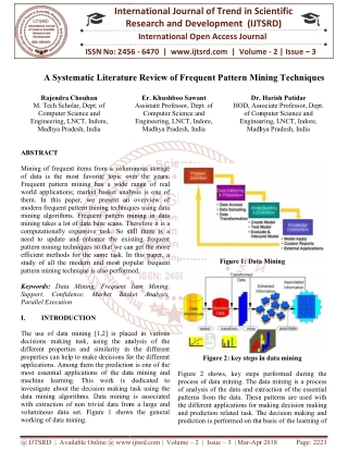 A Systematic Literature Review of Frequent Pattern Mining Techniques