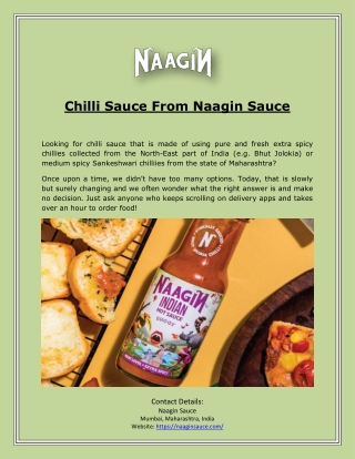 Chilli Sauce From Naagin Sauce