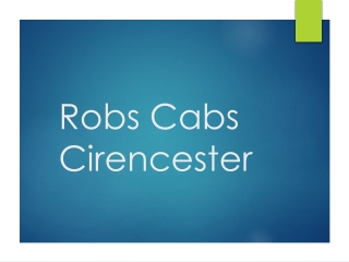 On of the best Airport Transfers in Cirencester