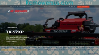 Remote control mower with tracks