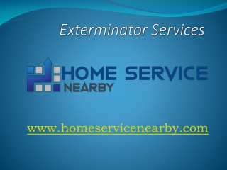 Exterminator Services - www.homeservicenearby.com