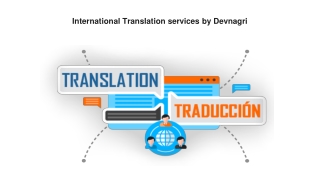 International Translation services by Devnagri