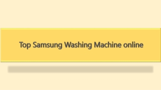 Top Samsung Washing Machine online