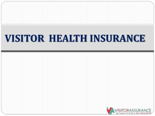 Visitor Health Insurance