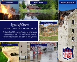 Types of Property Damage Insurance Claims by Claims Pro USA