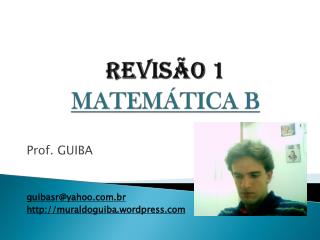 revisão 1 MATEMÁTICA B