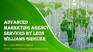 Digital Marketing Services Agency By *Leon Williams Griguer