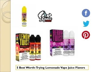 5 Best Worth-Trying Lemonade Vape Juice Flavors