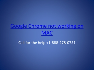 How to fix Google Chrome not working error on Mac?