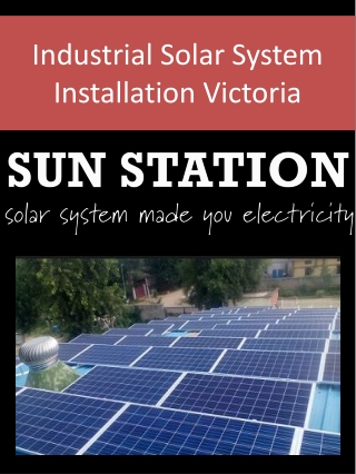 Industrial Solar System Installation Victoria