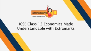 ICSE Class 12 Economics Made Understandable with Extramarks