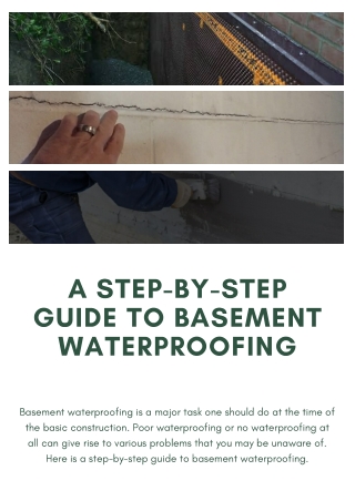 A Step-By-Step Guide to Basement Waterproofing