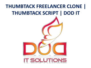 THUMBTACK FREELANCER CLONE | THUMBTACK SCRIPT | DOD IT