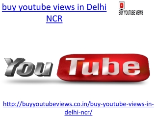 Buy youtube views in Delhi NCR as affordable price