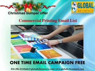 Commercial Printing Email List