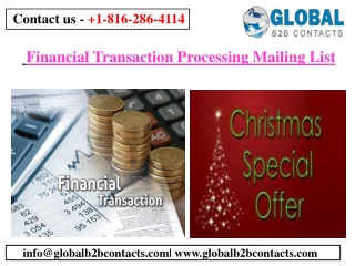 Financial Transaction Processing Mailing List