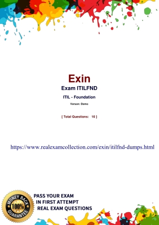 2020 RealExamCollection EXIN ITIL ITILFND  Dumps | ITILFND  Exam Dumps