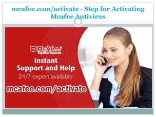 mcafee.com/activate - Step for Activating Mcafee Antivirus