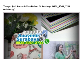 Tempat Jual Souvenir Pernikahan Di Surabaya Ô838~4Ô61~2744[wa]