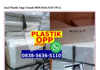 Jual Plastik Opp Cimahi 0838•5636•5II0[wa]