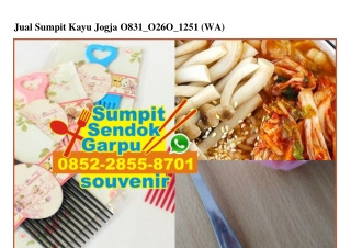 Jual Sumpit Kayu Jogja 0831–0260–1251[wa]