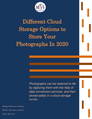 Different Cloud Storage Options to Store Your Photographs In 2020