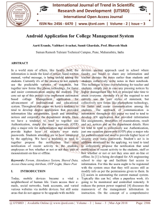 Android Application for College Management System