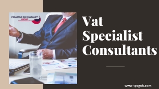 Get Help From VAT Specialist Accountants - TPCGUK