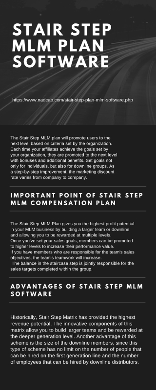 Stair Step MLM Software