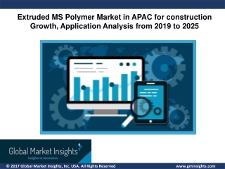 Future Analysis For Asia Pacific Extruded MS Polymer Market for Construction Applications Forecast By 2019 – 2025