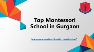 Top Montessori School in Gurgaon