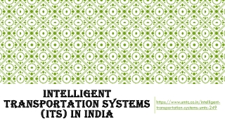 Intelligent Transportation Systems (ITS) In India