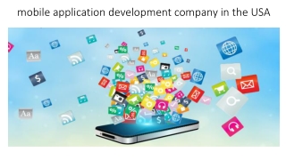 Mobile app development company in USA