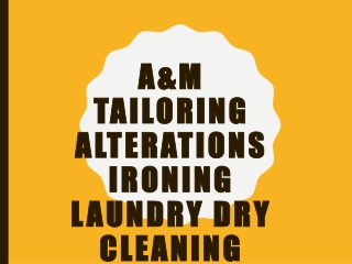 Need the Best Tailor in Ruislip Manor