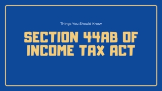 Section 44AB of Income Tax Act
