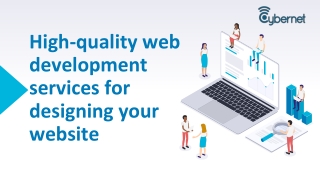 High-quality web development services for designing your website